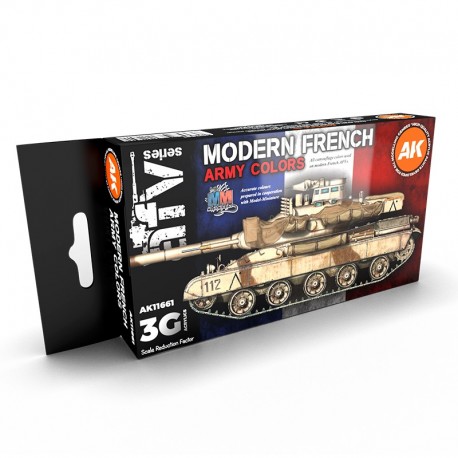 Set peintures acryliques AK Couleurs Armée Française
