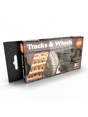 Set de peinture AK Interactive Tracks & Wheels 3Gen