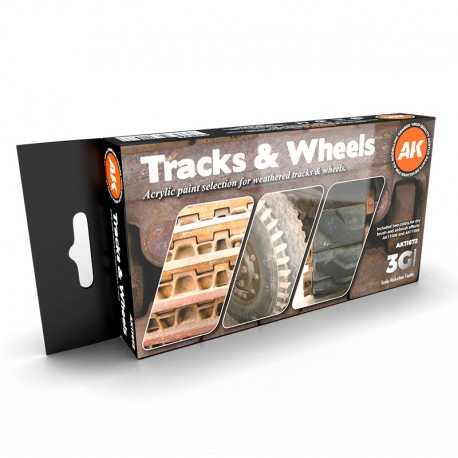 Set de peinture AK Interactive Tracks & Wheels 3Gen