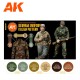 Ensemble de peintures uniforme allemand AK-Interactive