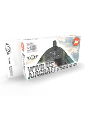Coffret de peinture acrylique Intérieur Avions US WWII