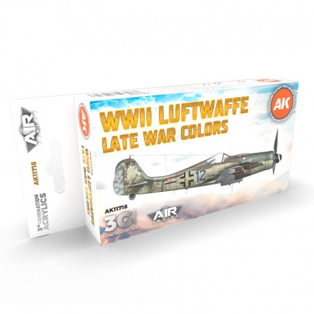 Set de pintura WWII Luftwaffe Late War Colors de AK-Interactive