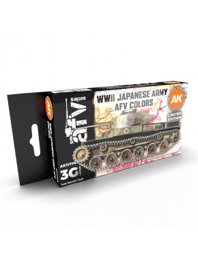 Boîte de set de peinture acrylique AFV Armée Japonaise WWII