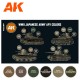Boîte de set de peinture acrylique AFV Armée Japonaise WWII