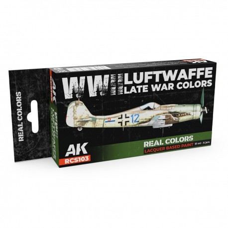 Set de laques WWII Luftwaffe Late War Colors AK-Interactive