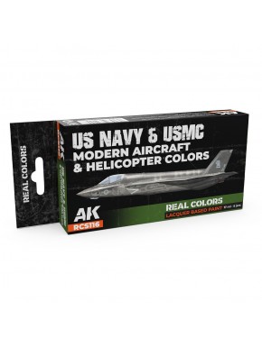 Ensemble de laques Real Colors pour avions hélicoptères US Navy USMC