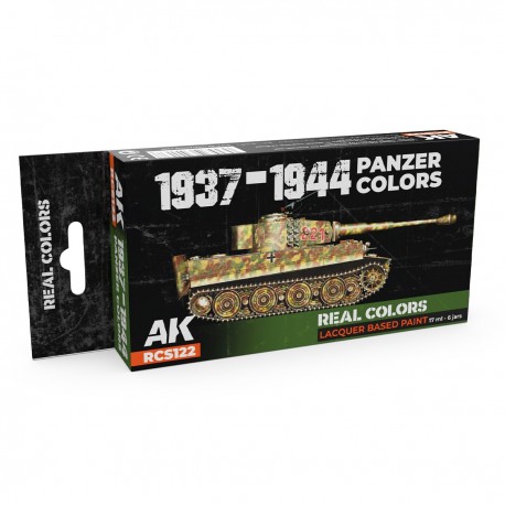 Ensemble de laques 1937-1944 Panzer Colors AK-Interactive