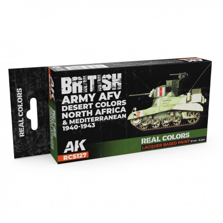 Set de lacas British Army AFV Desert Colors de AK-Interactive