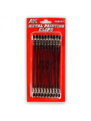 Pinces métalliques pour peinture avec embouts plastiques
