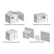 Kit de blocs de béton et plaques ondulées à l'échelle 1:35