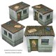 Kit de blocs de béton et plaques ondulées à l'échelle 1:35