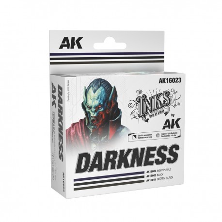 Set d'Encres Sombres AK-Interactive pour Miniatures