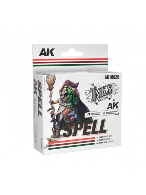 Set d'encres Spell d'AK avec couleurs vibrantes