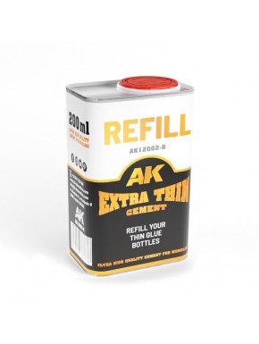 Lata de 200 ml de recarga de cola AK Extra Thin Cement