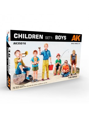 Set de figurines garçons AK-Interactive 1/35