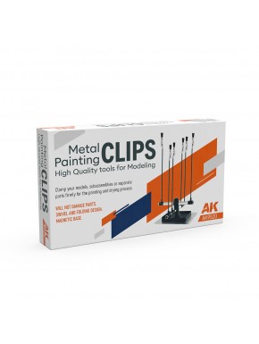 Pinces métalliques de peinture AK-Interactive avec base magnétique