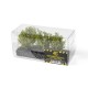 Buissons vert clair de 4-5cm en blister transparent