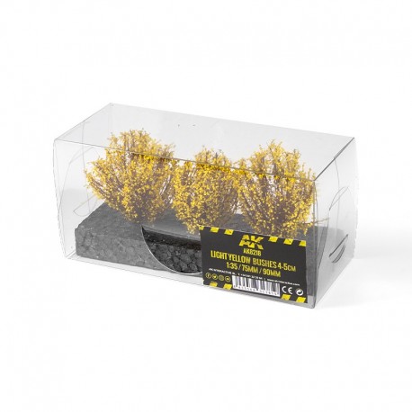 Arbustos amarelos da AK-Interactive em blister transparente