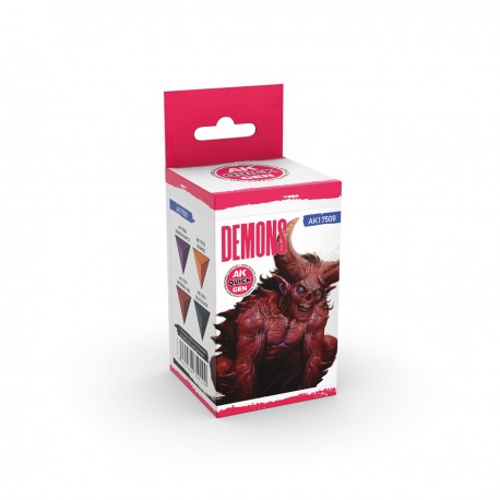 Set de peintures Quick Gen Demons par AK-Interactive
