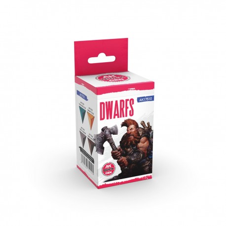 Conjunto de tintas Dwarfs QUICK GEN da AK-Interactive