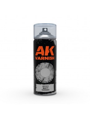 Vernis Mat en Spray AK-Interactive 400 ml avec diffuseurs