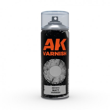 Vernis Mat en Spray AK-Interactive 400 ml avec diffuseurs