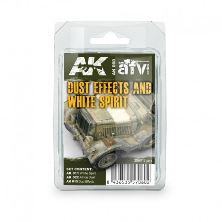 Set d'Effets de Poussière et White Spirit de AK-Interactive