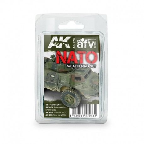 Conjunto de envelhecimento NATO da AK-Interactive na embalagem
