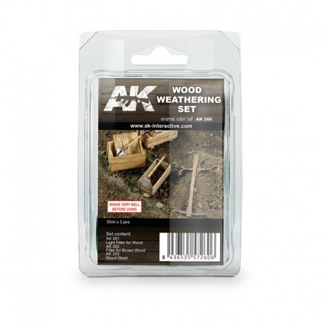Set de weathering para madeira AK-Interactive