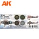 Caixa do conjunto de tintas acrílicas WWI RFC & RNAS 3G