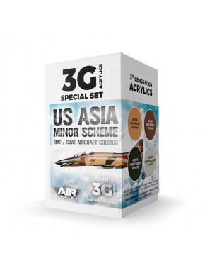 Ensemble de peintures acryliques US Asia Minor Scheme de AK-Interactive