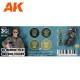 Set de couleurs uniforme pilote moderne US.