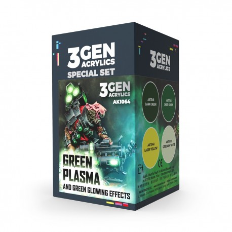 Set de couleurs pour effets de plasma vert AK-Interactive