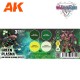 Set de couleurs pour effets de plasma vert AK-Interactive