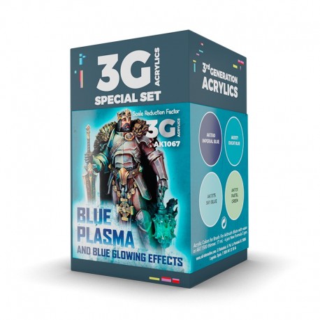Coffret de couleurs Wargame Effets Plasma Bleu et Lumineux