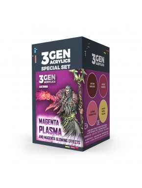 Set de couleurs pour effets plasma magenta