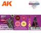 Conjunto de cores para efeitos plasma magenta