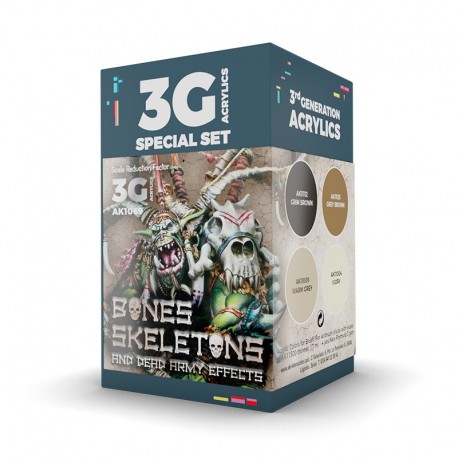 Set de couleurs Wargame pour os et squelettes
