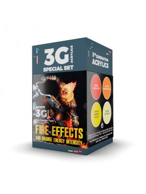 Set de colores Wargame Fire Effects AK-Interactive