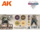 Caja del Set de Pintura Wargame Zombie Skin de AK-Interactive