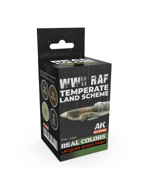 Set de lacas WWII RAF Temperate Land Scheme de AK-Interactive