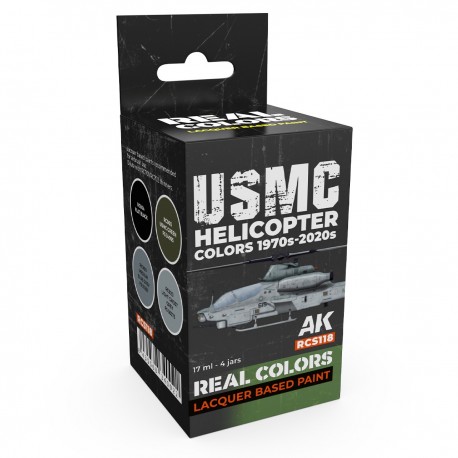 Set de lacas USMC Helicopter Colors de AK-Interactive
