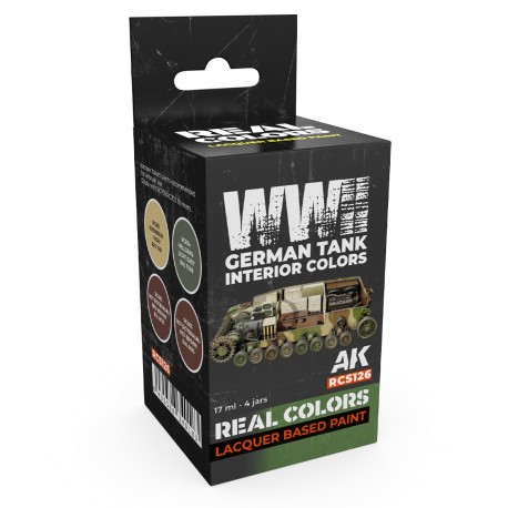 Set de pintura interiores tanques alemanes WWII AK-Interactive