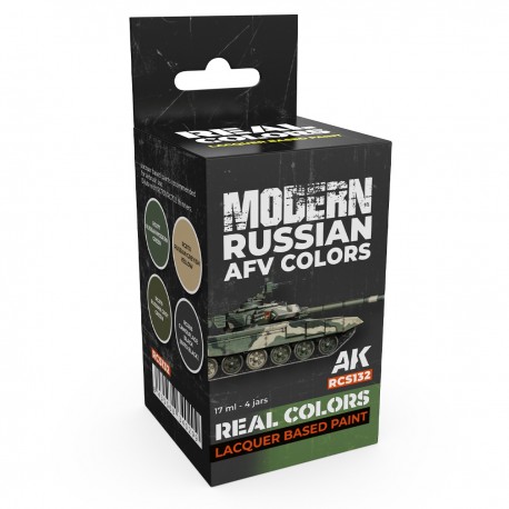 Caja de pinturas Modern Russian AFV Colors de AK-Interactive