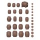 Barris de madeira AK Basing Bits para miniaturas