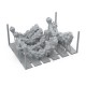 Trilhas de energia e fogo em 3D para miniaturas