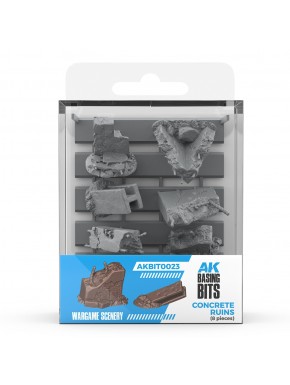 Ruínas de concreto AK Basing Bits para miniaturas