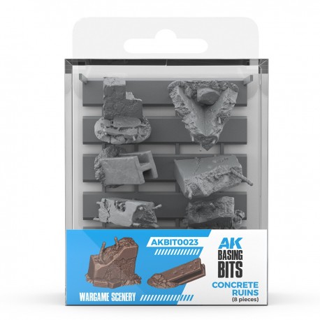 Ruínas de concreto AK Basing Bits para miniaturas