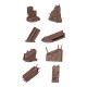 Ruínas de concreto AK Basing Bits para miniaturas