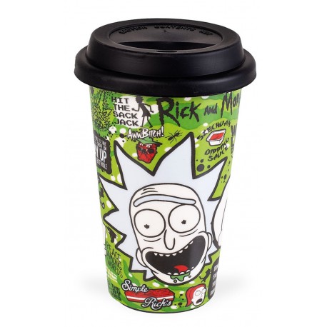 Tasse de voyage de Phrases Rick et Morty